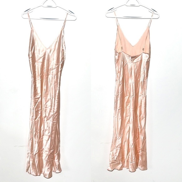 Sleeper Silk Slip Dress Midi Date Night Wedding - Picture 2 of 6